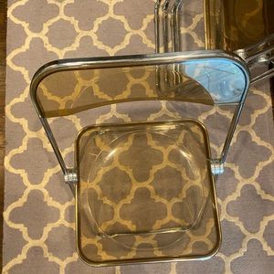 Pila Lucite & Chrome Chairs.